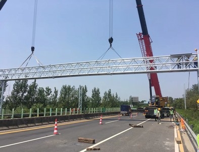 亳州亳州门架标牌施工现场